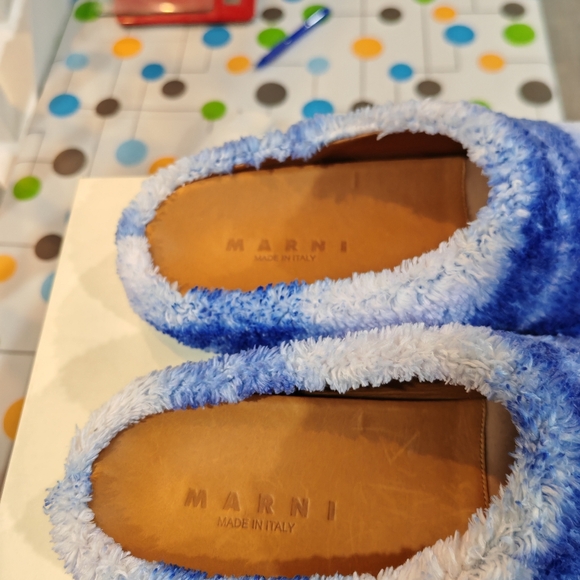 MARNI Fussbett Sabot Shearling Mules - UNISEX - Picture 5 of 8